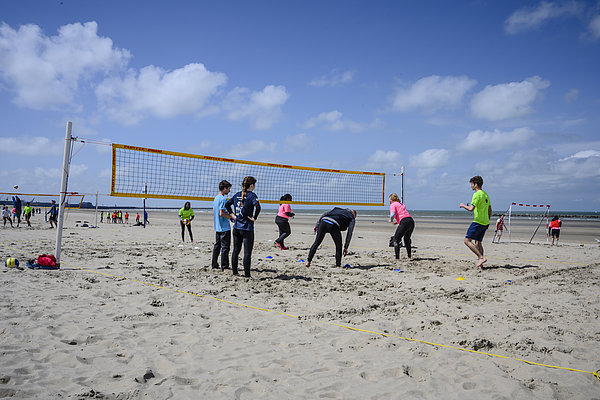 Jeux sportif sur le sable
